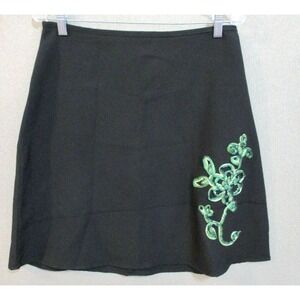 Vintage Speechless Skirt Size 9 Floral Applique A-Line